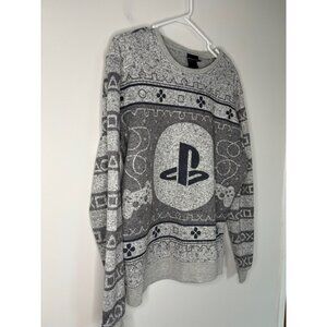 PLAYSTATION Sweater Mens M Dual Shock PS3 Sony Crew Neck Long Sleeve Knit